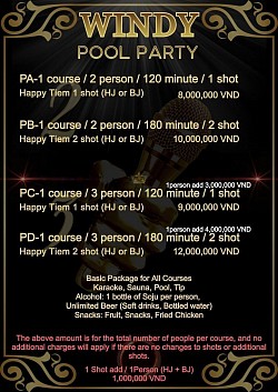 English Pool Menu